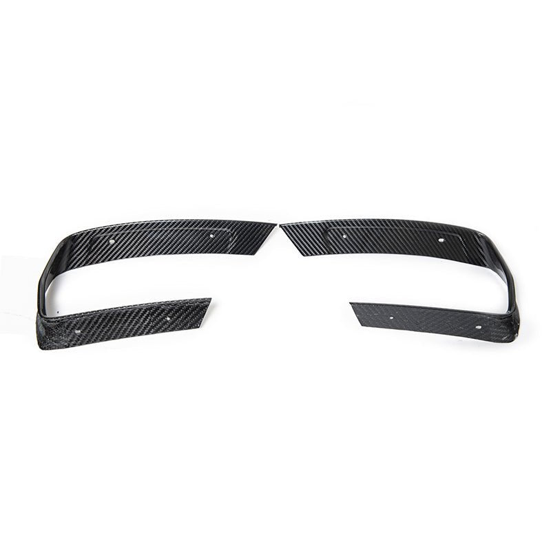 Carbon Fiber Exhaust Bezel – Fits Corvette C8 Diffuser